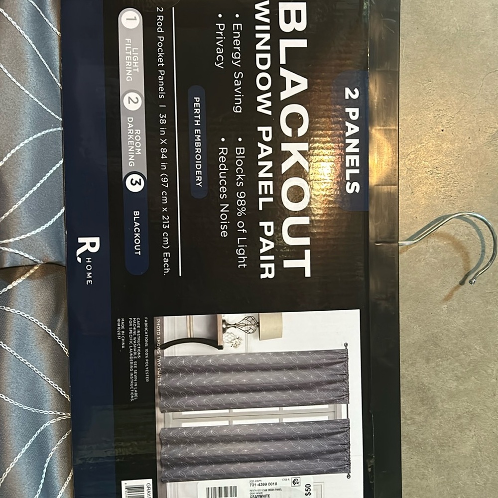 1 set 2 panels window curtains